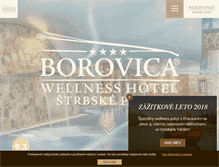 Tablet Screenshot of hotelborovica.sk